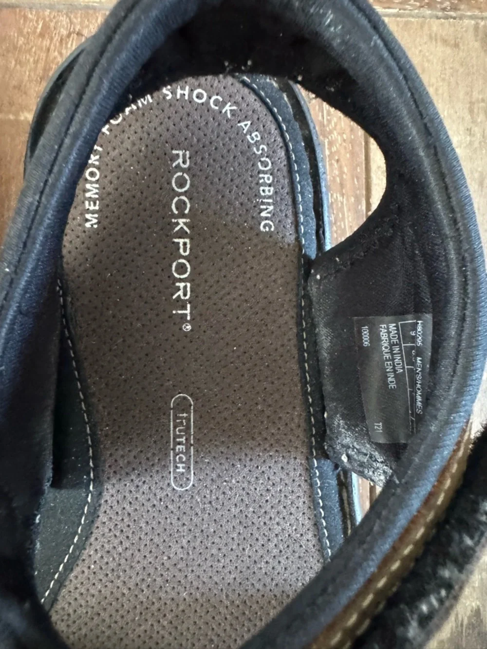 Rockport Men’s Leather Sport Sandals Brown Adjustable Comfort Trutech